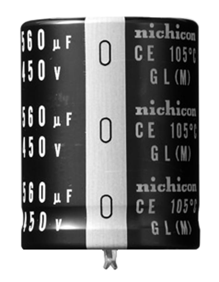 Nichicon 220μF Aluminium Electrolytic Capacitor 400V dc, Snap-In - LGL2G221MELZ30