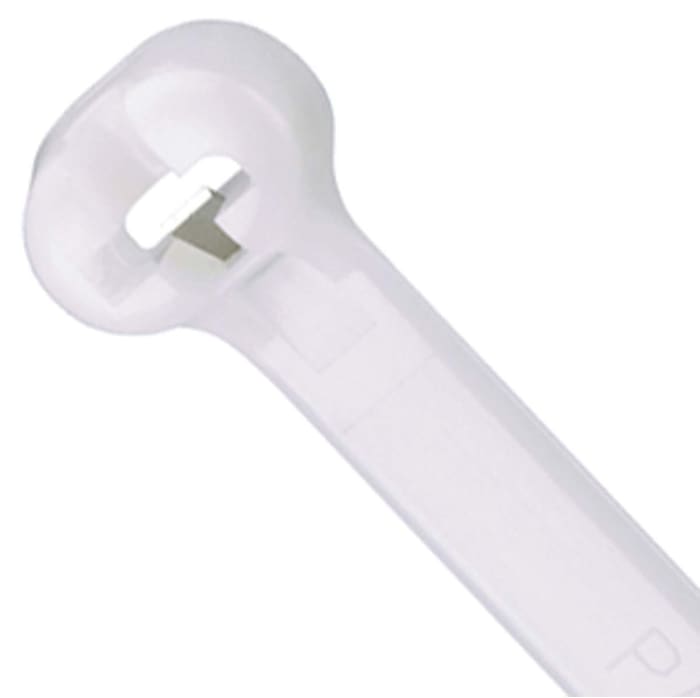 Panduit Cable Tie, Locking Cable Tie, 203mm x 3.6 mm, Natural Nylon, Pk-100