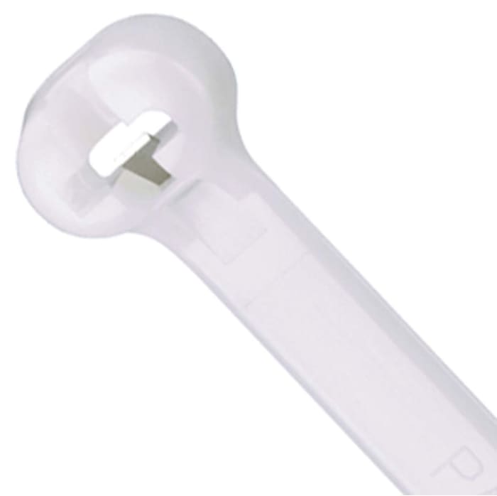 Panduit Cable Tie, Locking Cable Tie, 378mm x 7 mm, Natural Nylon, Pk-50
