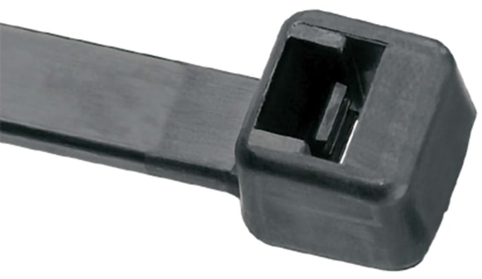 Panduit Cable Tie, Locking Cable Tie, 71mm x 1.8 mm, Black Nylon, Pk-1000