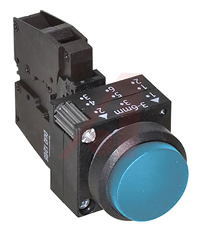 Siemens 3SB3 Series Push Button, Panel Mount, 22mm Cutout, SPDT, IP66