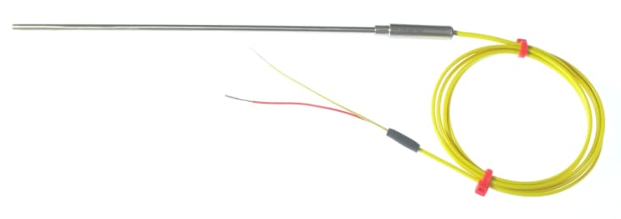 RS PRO Type K Mineral Insulated Thermocouple 250mm Length, 1.5mm Diameter → +1100°C