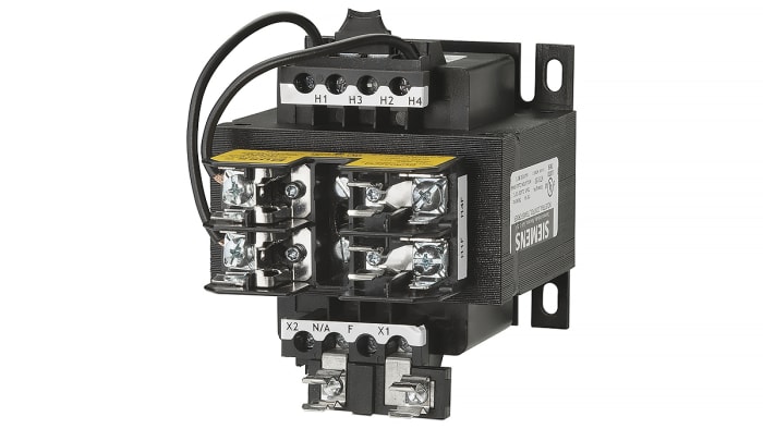 Siemens 150VA DIN Rail Transformer, 240 x 480, 230 x 460, 220 x 440V ac Primary, 120/115/110V ac Secondary