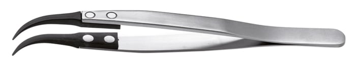 Idealtek 125 mm, Curved; Very Fine, ESD Replaceable Tip Tweezers