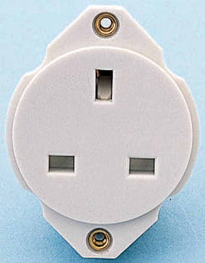 Crabtree 1 Gang Power Socket, 13A, BS 1363