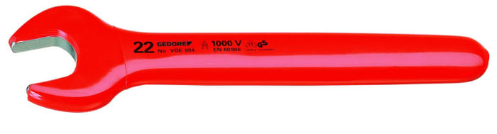 Gedore Single Ended Open Spanner, 14mm, Metric, 145 mm Overall, VDE/1000V