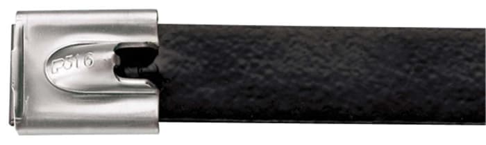 Panduit Cable Tie, Locking Cable Tie, 594mm x 12.7 mm, Black Stainless Steel, Pk-50