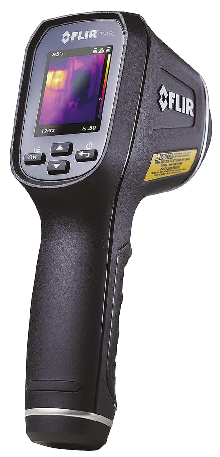 FLIR TG165 Infrared Thermometer, -25°C Min, +380°C Max, ±1.5 % Accuracy, °C and °F Measurements