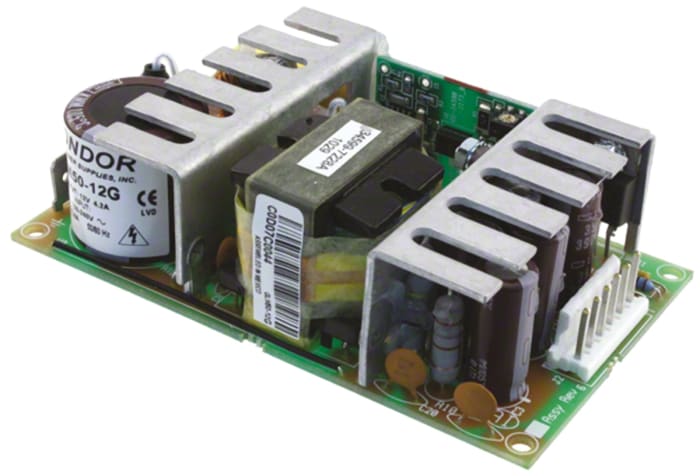 SL POWER CONDOR Embedded Switch Mode Power Supply SMPS, GLM50-15G, 15V dc, 50W, 1 Output, 90 → 264V ac Input