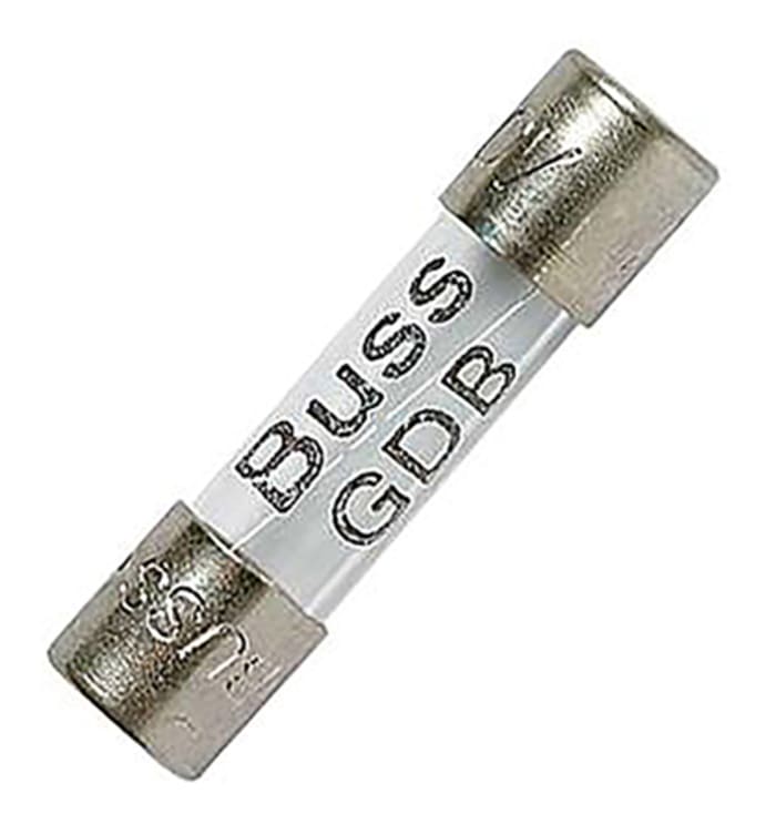 Cooper Bussmann 1.6A F Glass Cartridge Fuse, 5 x 20mm