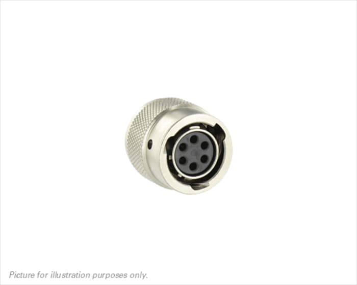 Souriau Sunbank by Eaton Circular Connector, 6 Contacts, Cable Mount, Socket, Female, IP68, IP69K, UT0W Series
