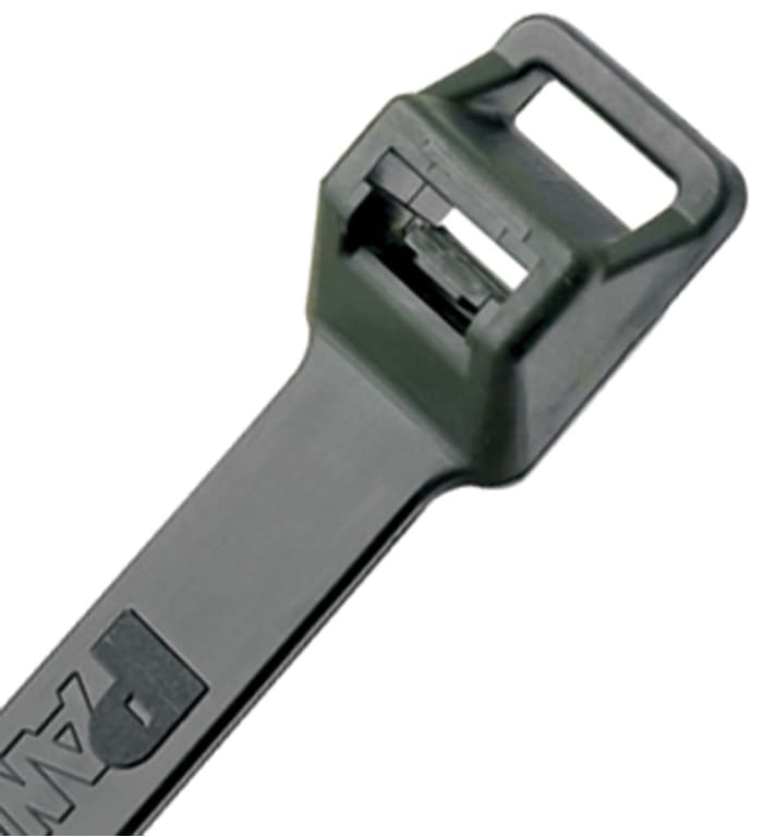 Panduit Cable Tie, Locking Cable Tie, 1.019m x 12.7 mm, Black Nylon, Pk-100
