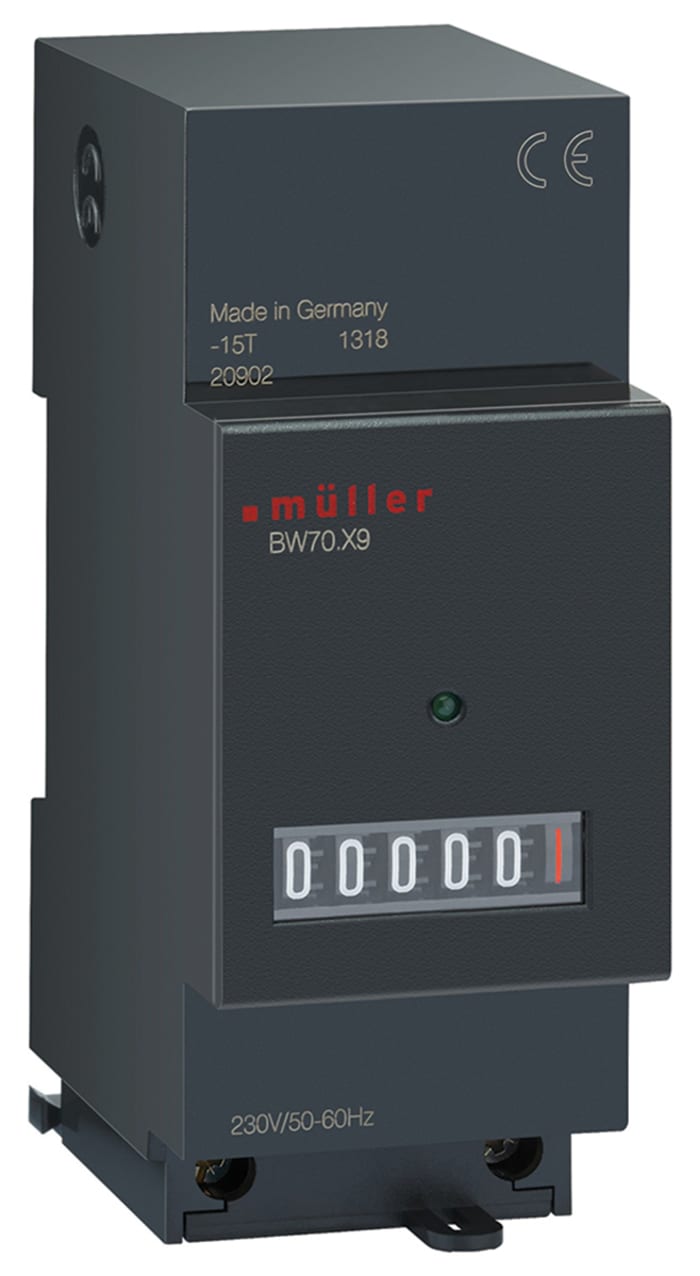 Compteur Muller Heures 12→48 V LED 5 digits
