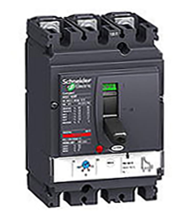 Schneider Electric, NSX Range MCCB 3P 100A, Breaking Capacity 90 kA, Fixed Mount