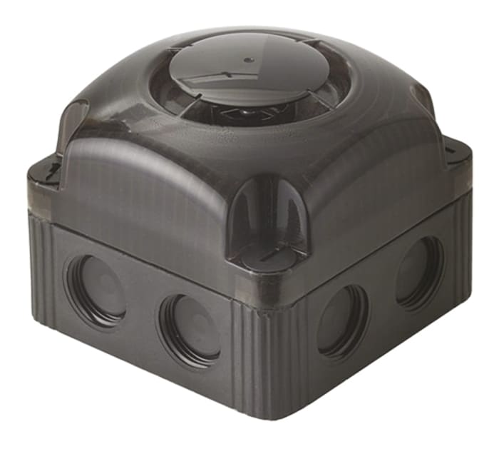 Avertisseur sonore Noir Werma série 153, 24 V c.c., 105dB IP66