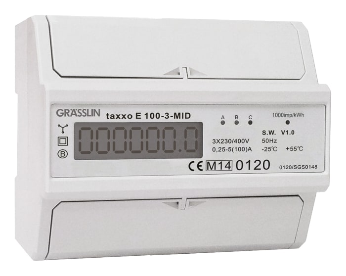 Grasslin 3 Phase LCD Energy Meter