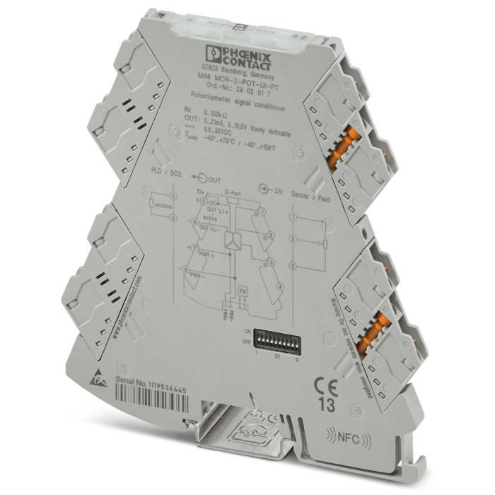 Conditionneur de signal Phoenix Contact MINI MCR 0 → 12,3 V, 0 → 24,6mA