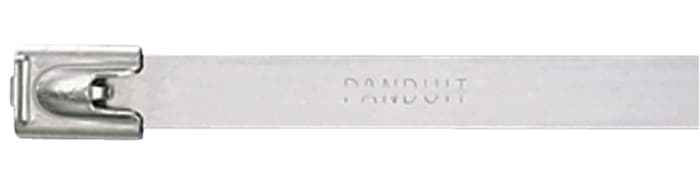 Panduit Cable Tie, Self Locking, 201mm x 7.9 mm, Metallic Stainless Steel, Pk-50