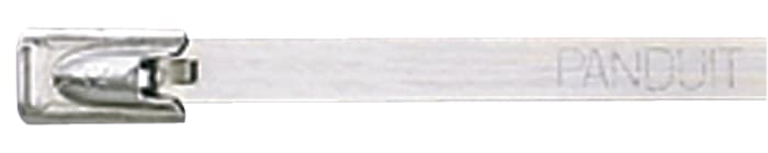 Panduit, Paslanmaz Çelik, Metalik, Otomatik Kilitlenen Kablo Bağı, 201mm x 4,6 mm