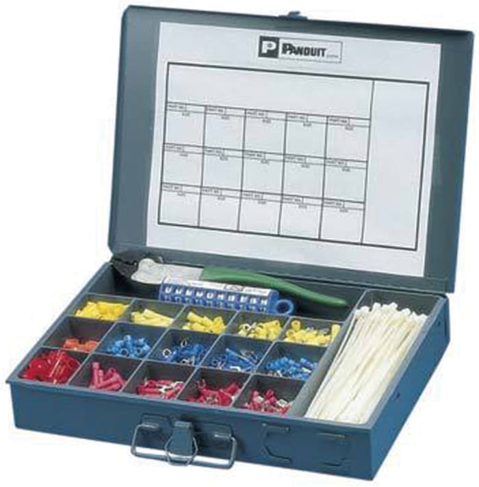 Panduit K1-PNKIT Cable Tool Kit, Kit includes: Cable Ties, Disconnects, Installation Tool, Kit Box, Marking System,