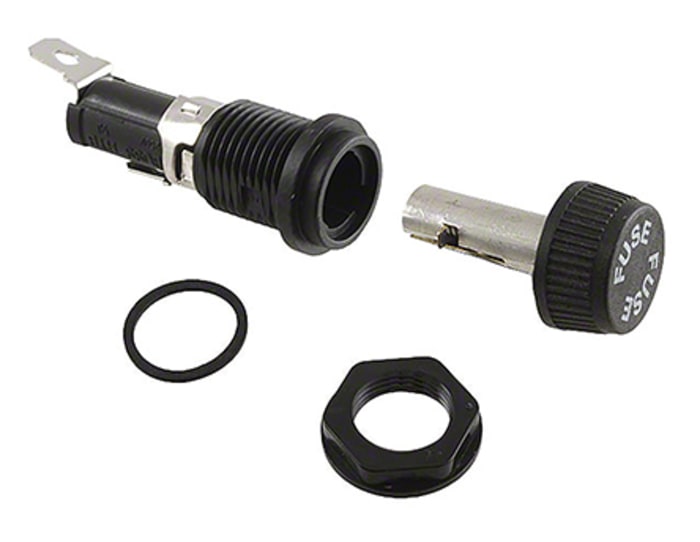 Eaton Bussmann Series 16A Panel Mount Fuse Holder for 5 x 20mm Fuse, 250V