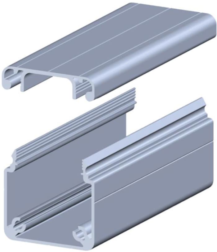 RS PRO Structural System Cable Management, 8mm GrooveSlot 40 x 40 28mm Internal Width 35mm Internal Height, 2m L