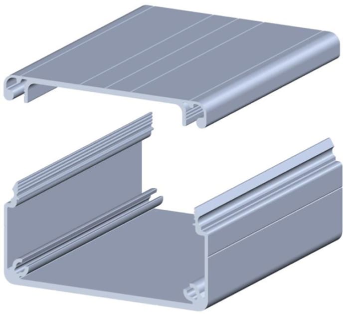 RS PRO Structural System Cable Management, 8mm GrooveSlot 40 x 80 68mm Internal Width 35mm Internal Height, 2m L