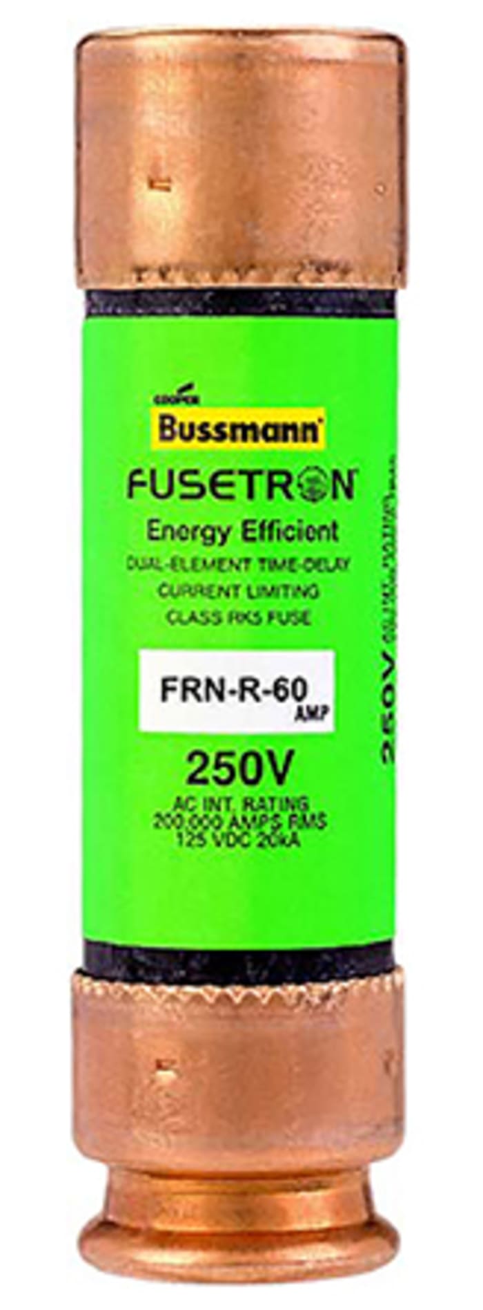 Cooper Bussmann 60A T Cartridge Fuse, 20.5 x 76.2mm