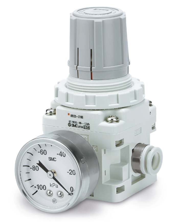 IRV10LN07BG SMC SMC 140L/min Vacuum Regulator, 100kPa to 1.3kPa