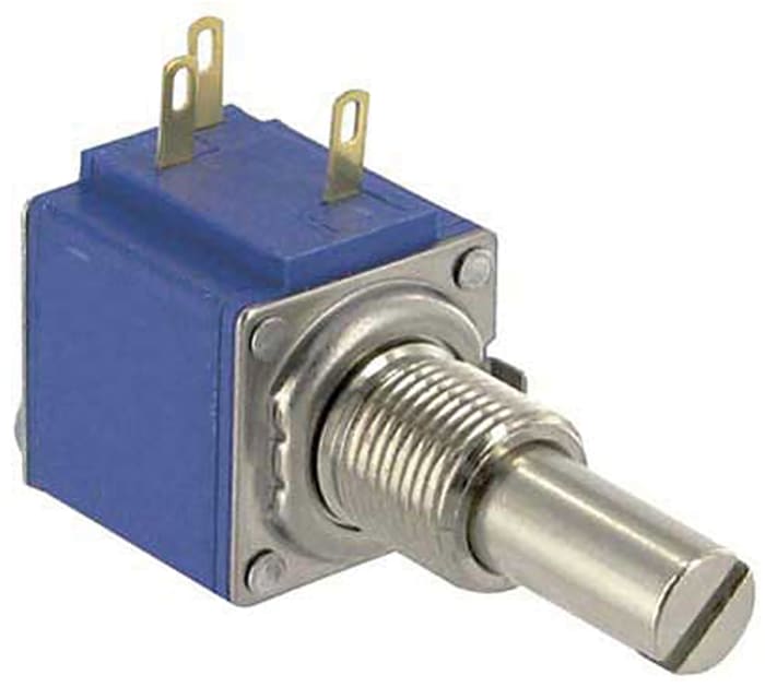 Bourns 84 10kΩ Rotary Potentiometer 10-Turns 1-Gang Bushing Mount, 84A1A-B28-J15L