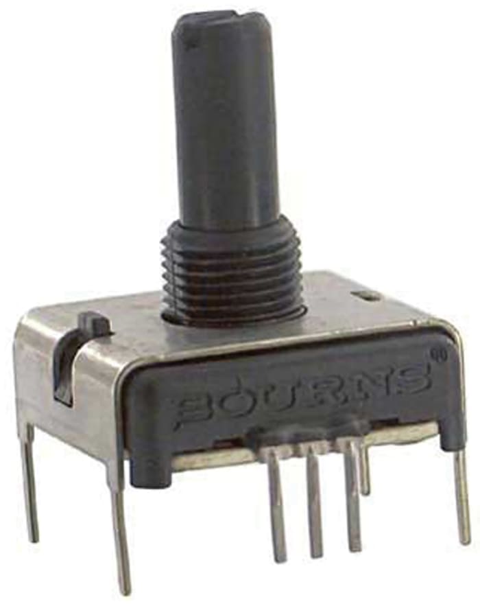 Bourns PC 10kΩ Rotary Potentiometer 1-Gang Rear Mount, PCW1J-B24-BAB103L