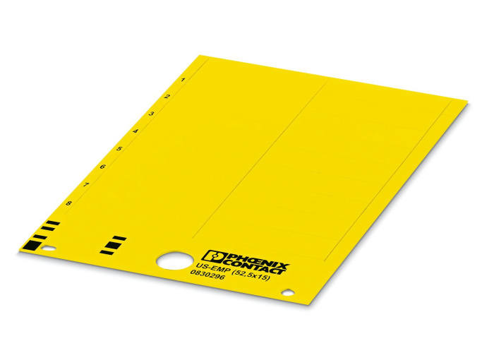 Phoenix Contact, US-EMP Plastic Terminal Block Marker for use with Terminal Block