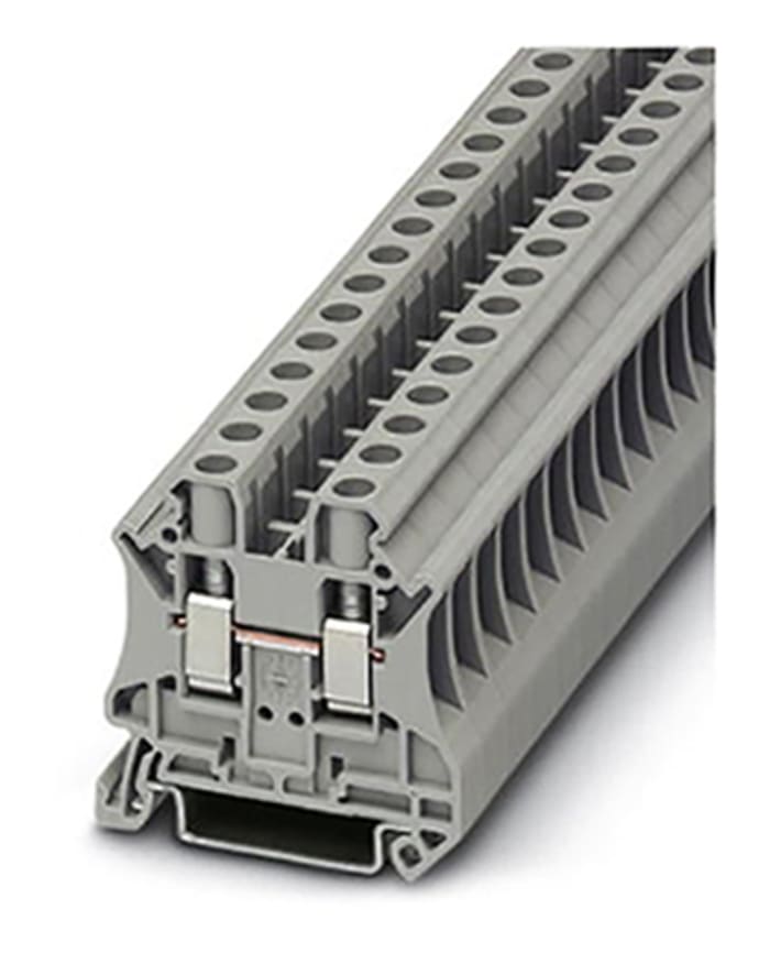 Phoenix Contact UT 6-FE Series Black, Yellow Non-Fused DIN Rail Terminal,  0.2 → 10mm², Single-Level, Screw | Phoenix Contact | RS Components India