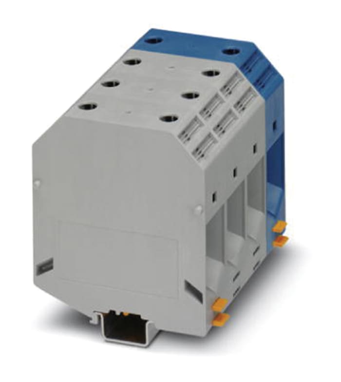 Phoenix Contact UKH 240-3L/N Series Blue, Grey High Current Connector, Single-Level, Screw Termination