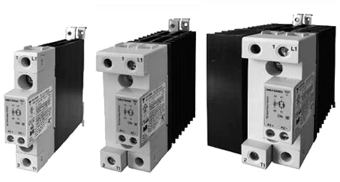 Relé de estado sólido Carlo Gavazzi RGC de 1 polo, control 3 → 32 V dc, carga 24 → 240V ac, 20 A máx.,