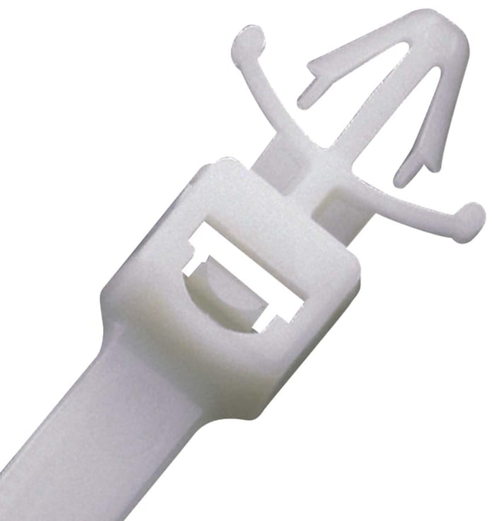 Support de serre-câble Panduit PLWP1M, 109mm x 2,5 mm, Ø fixation 4.7mm