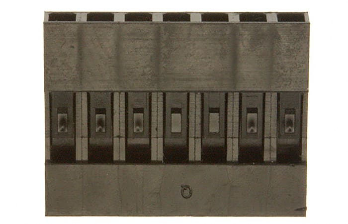 Amphenol ICC, Mini-PV Female Connector Housing, 2.54mm Pitch, 7 Way, 1 Row