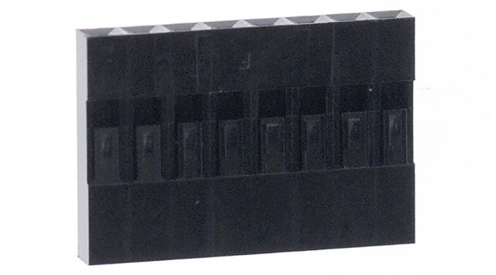 Amphenol ICC, Mini-PV Female Connector Housing, 2.54mm Pitch, 8 Way, 1 Row