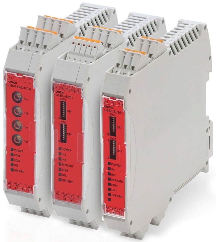 Omron Advanced Unit G9SR Emergency Stop Safety Relay, 24V dc, Single/Dual-Channel, 2 Safety Contacts