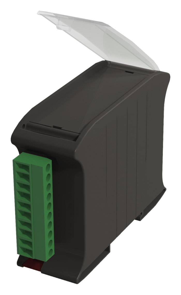Italtronic Solid, Vented Enclosure Type Railbox Series , 101 x 35 x 79mm, ABS, Polycarbonate DIN Rail Enclosure