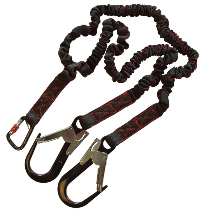 JSP Dvojité jisticí lano, Karabina, délka při prodloužení: 2 m, typ nožek: Vidlicový