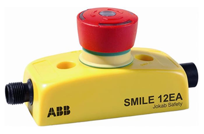 ABB Smile 12 EA Series Emergency Stop Push Button, Surface Mount, 2NC, IP65