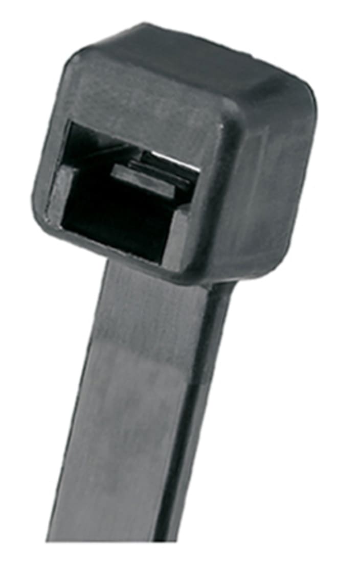 Panduit Cable Tie, Locking Cable Tie, 246mm x 3.7 mm, Black Nylon, Pk-1000