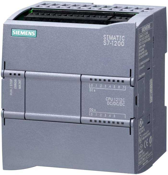 Siemens SIMATIC S7-1200 Series PLC CPU for Use with SIMATIC S7-1200 Series, 20.4 → 28.8 V dc Supply, Digital,