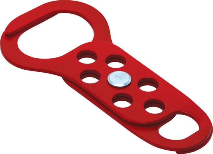 RS PRO Red 6-Lock Steel Scorpio Lockout, 9mm Shackle, 40mm Attachment