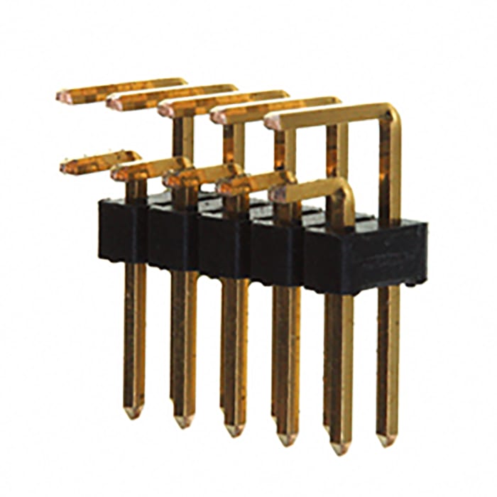 Amphenol ICC BergStik Series Right Angle Through Hole Pin Header, 10 Contact(s), 2.54mm Pitch, 2 Row(s), Unshrouded