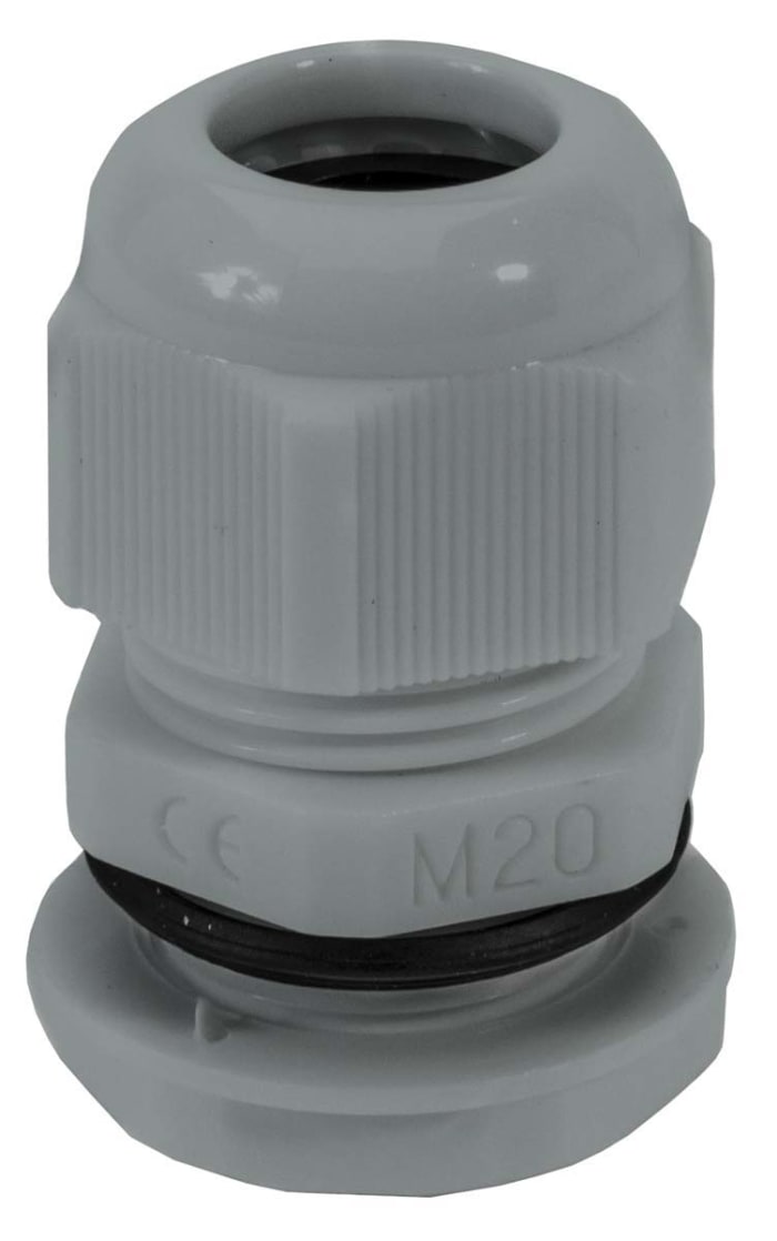HellermannTyton Grey Nylon Cable Gland, M63 Thread, 34mm Min, 44mm Max, IP68