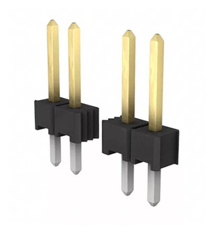 Board-to-Board TE CONNECTIVITY 5-146130-2-Pin Header 6 Contacts 2.54 mm AMPMODU MOD II Series Surface Mount 2 Rows Board-to-Board TE CONNECTIVITY 5-146130-2-Pin Header 6 Contacts 2.54 mm AMPMODU MOD II Series Surface Mount 2 Rows