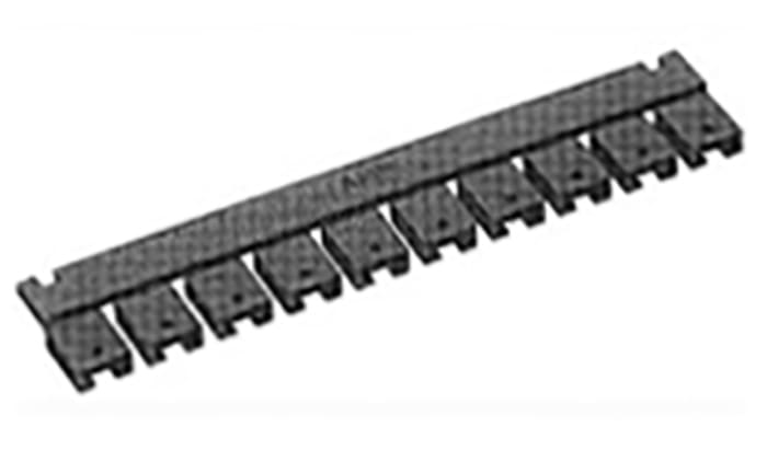 TE Connectivity Shunt Female Straight Black Shunt 2 Way 1 Row 5.08mm Pitch