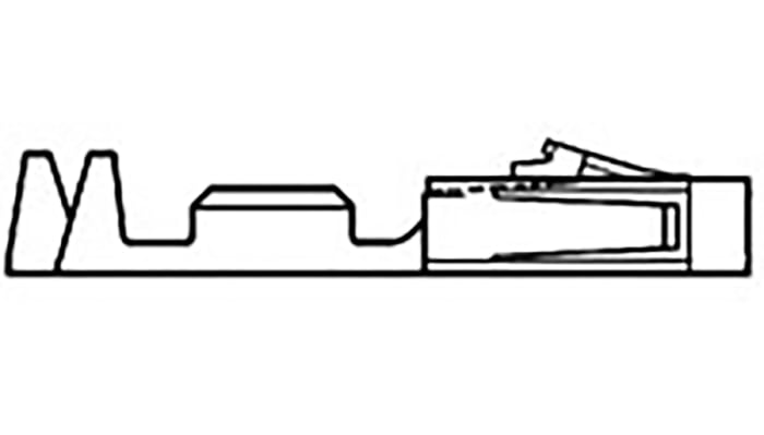 TE Connectivity AMPMODU Short Point Series Female Crimp Terminal Contact, 32AWG Min, 28AWG Max